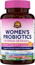 Vitalitown Women’s Probiotics | 100 Billion CFUs 18 Strains | プレバイオティクス, VC & B6, クランベリー | 棚の安定 | 腟, 尿路, 消化管 & 気分のサポート | 60 ビーガンキャップ