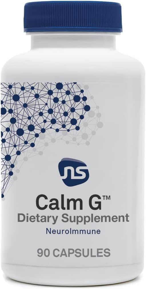 NeuroScience Calm Aid + Immune サポートサプリメント - Calm G - アルファリポ酸、L Cysteine、Lテアニン&その他 - 毎日のグルタメート管理(90カプセル)でCalm Sleep & Fight Fatigueを奨励
