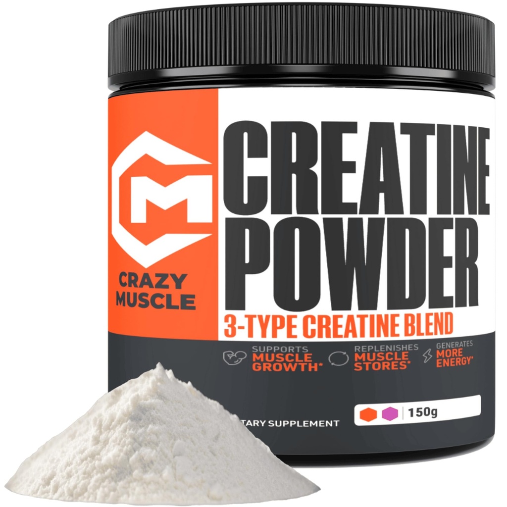 狂気の筋肉クレアチンの Monohydrate の粉、5000mg の報酬 3X 3Atine 前のワークアウトの固まりの利益、男性及び女性のための粉の最適の性能を取ること容易な高い吸収 30 のサービング
