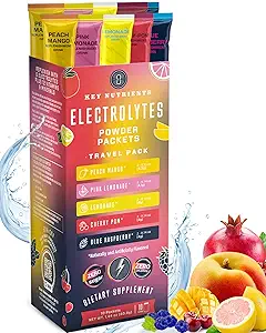 KEY NUTRIENTS Multivitamin Electrolytes Powder No Sugar - Collagen Peptides Endurance & Energy Supplement - Hydration Powder - No Calories - Multi Collagen Supplements Collagen for Hair - Made in USA