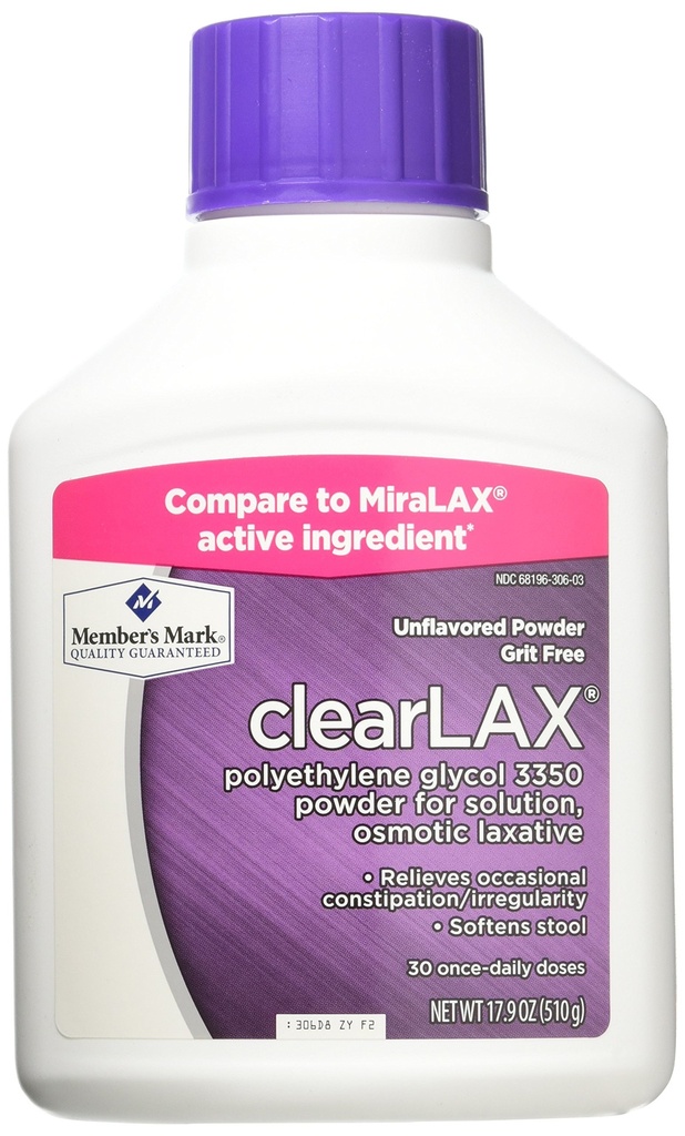 Member's Mark ClearLAX (17.9 Ounce, 3 Pack)