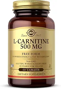 ソルガーL-カルニチン500mg - 60錠 - 非GMO、ビーガン、グルテンフリー、乳製品無料、コーシャ - 30サービング