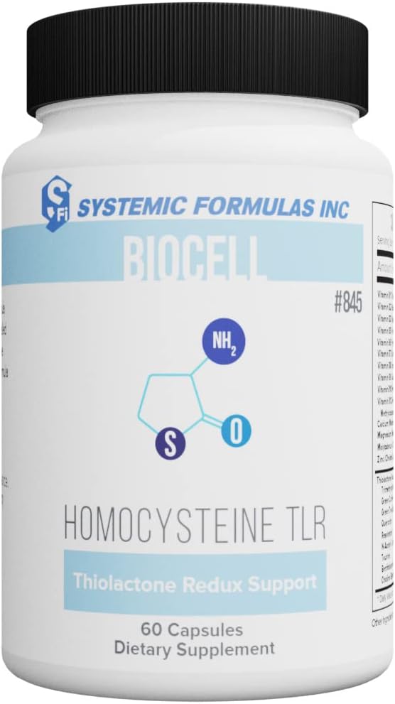 全身の方式 HomoCysteine TLR Thiolactone Redux サポート60のカプセル、Biocell #845。 心臓、心臓血管系、脳を高度に保護する抗酸化物質が含まれています。