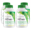 Youngevity Ultimate Enzymes® - 消化、ガス&ブロッキング救済のためのマルチ酵素 - Betaine HCl、Ox Bile、パンクレアチン10X、Papain 6M、ペプシン1:3000(120カプセル - 4パック)