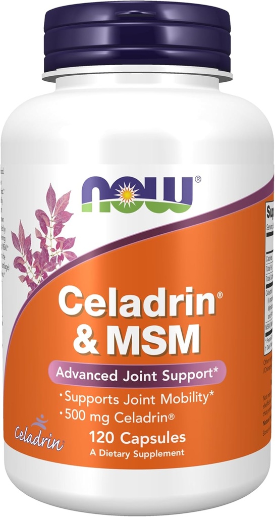 NOWフーズサプリメント、Celadrin®&MSM、Celadrin®の500mg、高度なジョイントサポート*、120カプセル