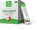 Nature's Sunshine Chlorophyll スティック パック: Detox と Boost Gut Health を便利なスティック パック(Crisp Apple)で超充電