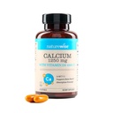 NatureWise 高純度、オールナチュラルカルシウム 1250mg + ビタミンD3 1000IU + オーガニックMCTココナッツオイル - 妊娠安全+非GMO - 吸着フレンドリー、グルテンフリー - 60Softgels[30日の供給]