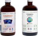 LIQUIDHEALTHの大人の完全な多数及び子供の家族のための完全な多数の毎日の液体のMultivitaminの束-サポート全体的な健康、ブーストの免疫システム-米国、全食糧、ビーガン、非GMOで作られる