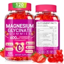 マグネシウムのGlycinateのガミー600mgのChewable砂糖のマグネシウムのGlycinate、ビタミンD、B6およびCoQ10は睡眠、弛緩、頭脳および筋肉、60日の供給のためのマグネシウムのGlycinate、ビタミンD、B6およびCoQ10を解放します