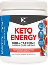 Ketologic KetoEnergy BHB(スイカ)30サービング - BHB +カフェイン外因性ケトンサプリメント