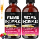 NEW AGE Vitamin B-Complex B5 Pantothenic Acid | B12 Methylcobalamin | B1 Thiamine | B6 Pyridoxine | B7 Biotin | B9 Folic | B3 Niacinamide - B Complex Liquid Drops, Made in USA Supplement - 4fl oz