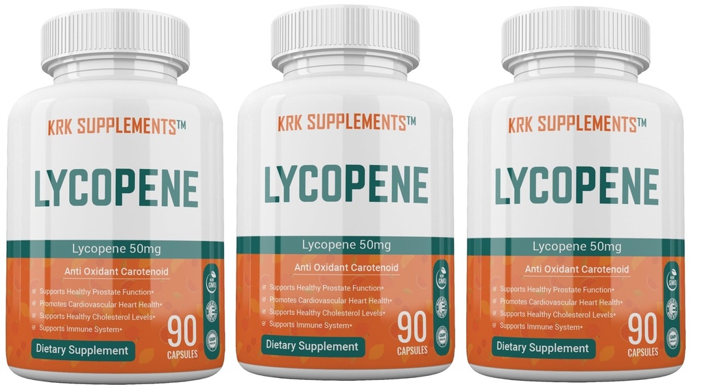 3本のびんLycopene 50mg 270の合計のカプセル