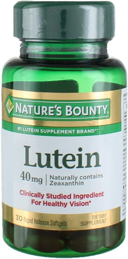 Nature's Bounty Lutein Softgels, 30 カウント (パッケージ 2)