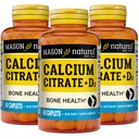 MASON NATURALカルシウムはビタミンD3の6か月の供給と、筋肉機能及び骨の健康、3パックを増強します