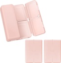 FYYデイリーピルオーガナイザー、2 PC 7コンパートメントポータブルピルケーストラベルピルケーストラベルピルオーガナイザー、[フォールディングデザイン]ビタミン、タラ肝油、サプリメント、薬用ピンクを保持するためのPill Box