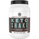 Ketoミール交換シェイクス、チョコレート、2lbs、低炭水化物ケトプロテインシェイクミックス、MCTパウダー、草飼料加水分解コラーゲンペプチド、ケト朝食シェイク、20g脂肪、14gタンパク質、1ネット炭水化物、ゼロ砂糖