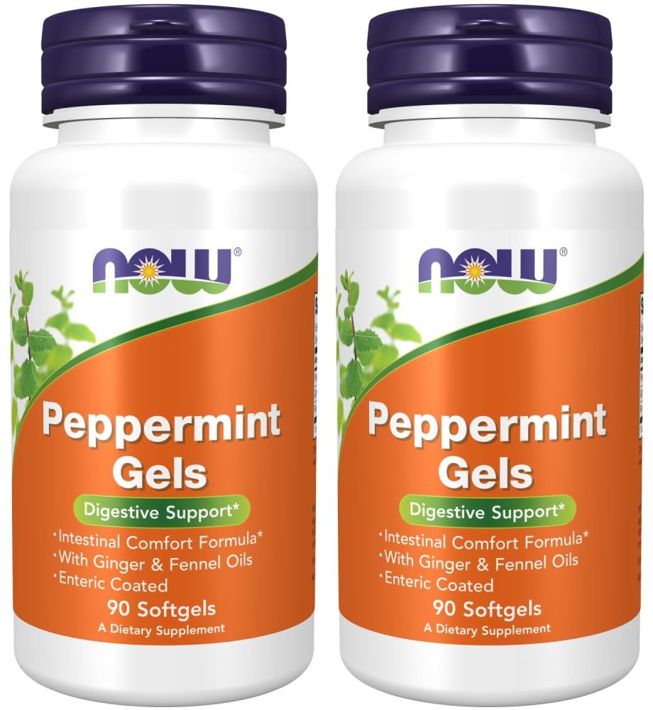 ジンジャー&フェンネルオイル、90Softgels(パッケージ2)とフードペパーミントゲル