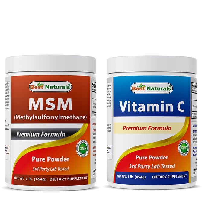 Best Naturals MSM Powder & Vitamin C Powder