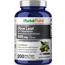 NusaPure オリーブリーフ 20% Oleuropein 50:1 抽出物, 500 25,000 mg 200 Veg 菜食主義者やビーガンに適したキャップ, 非GMO