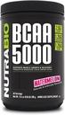 NutraBio BCAA 5000パウダー - ビーガン発酵BCAA - リーンマッスル成長をサポート, 回復, 耐久性 - 60 サービング - Watermelon