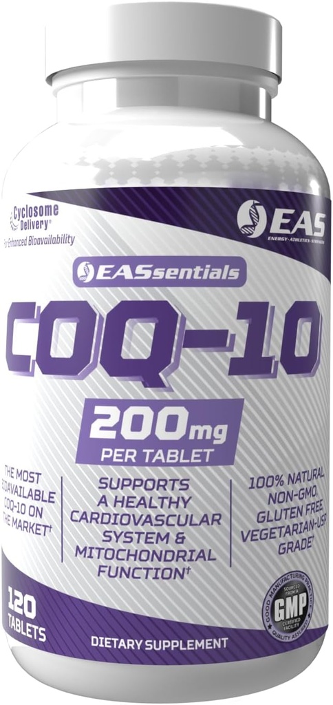 実験・応用科学 COQ-10 200mg | 抗酸化支援心の健康とエネルギー生産 | グルテンフリー・非GMO |  Cyclosome配信でより良い吸収 | 120錠