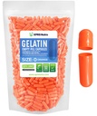 XPRS Nutra Size 0 Empty Capsules - 1000 Count Empty Gelatin Capsules - Pills DIY Capsule Filling - Pure Bovine Pill Gel Caps for Do-It-Yourself Supplements (Orange)