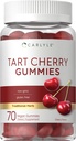 Carlyle Tartチェリーグミー | 2000mg | 70カウント | チェリーフレーバー | ヴィーガン・非GMO・グルテンフリーフォーミュラ