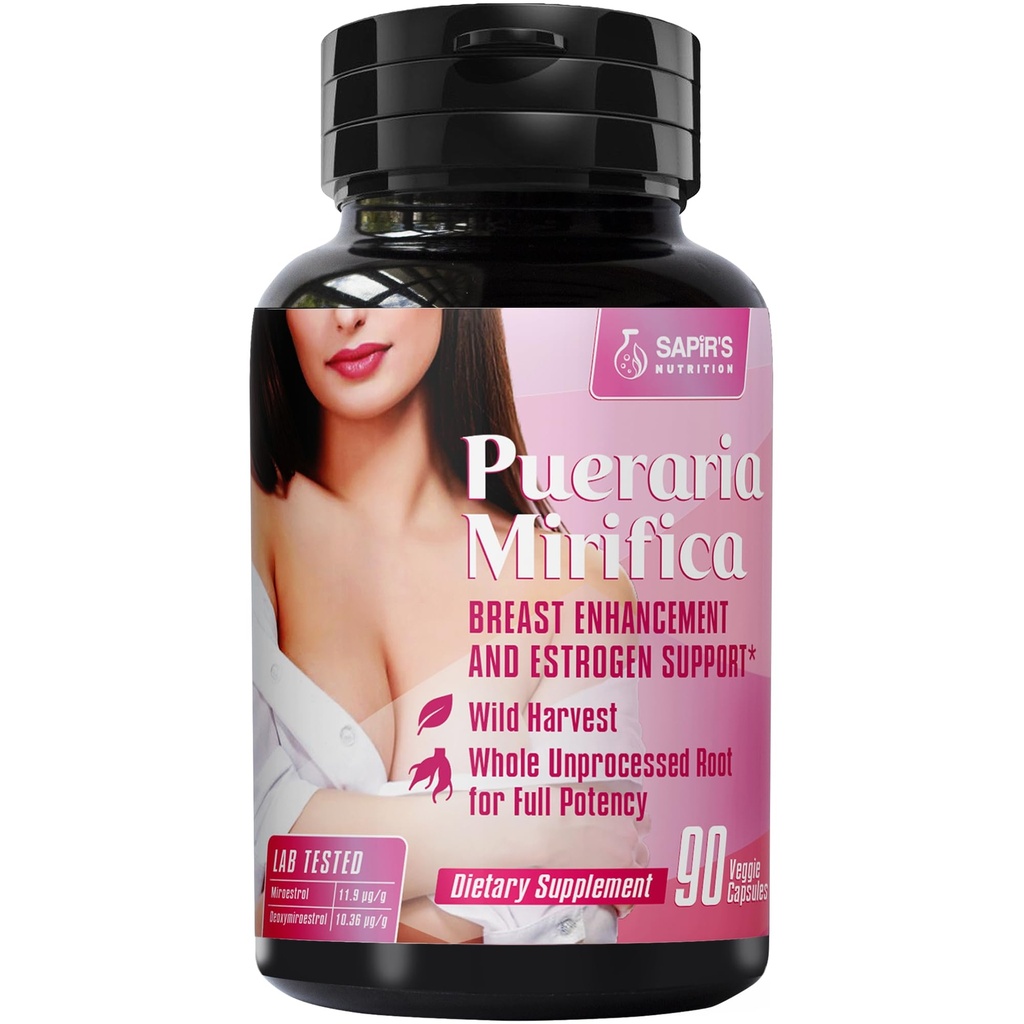 Pueraria Mirificaカプセル2000mg毎日-女性と男性のための Breastの強化の丸薬およびエストロゲンの補足、女性およびトランスジェンダーのためのbreastの拡大の丸薬- Breastの成長のbreastの強化