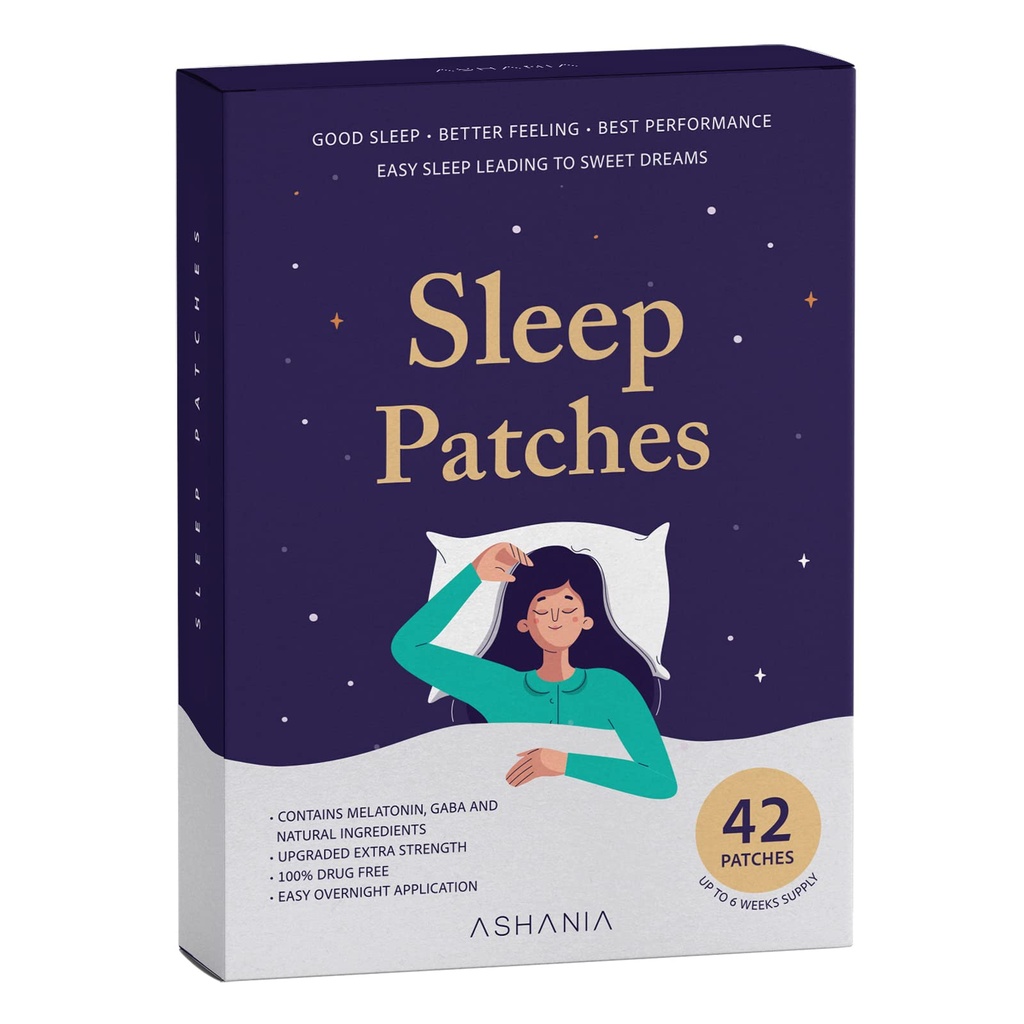 睡眠パッチ、大人のための睡眠パッチ、改善された睡眠パッチセット、適用しやすく、快適で、男性と女性のための優れた成分(42のカウント)