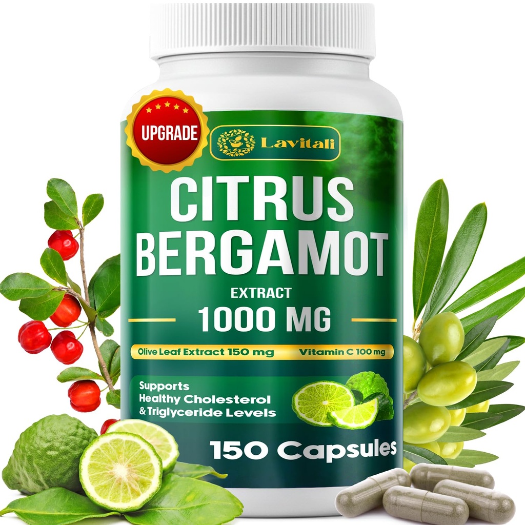25xは、Citrus Bergamotのエキスのカプセル、150の野菜のカプセル、Citrus Bergamot 1000mgのカプセル、非GMO、グルテンフリー、すべての自然、ベジタリアンのカプセルに集中しました