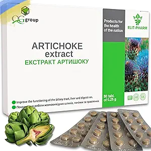 QG group Pure Artichoke Extract (80 Tablets - 200mg Each) Dietary Supplement for Liver Health and Digestion Support - Supplement for Men & Women