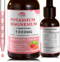 カリウムのマグネシウムのクエン酸塩の補足、マグネシウムのGlycinate 1000mgとAshwagandha、亜鉛、サポート クラム及びサポート免疫システム(いちご、2 FL.OZ)を低下させます。