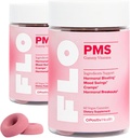 O Positiv FLO PMS Gummies for Women - Proactive PMS Relief - Targets Hormonal Breakouts, Bloating, Cramps, & Mood Swings with Chasteberry, Vitamin B6, & Lemon Balm - PMS Gummies (Pack of 2)