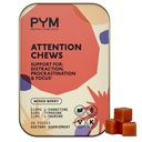 PYM の保持の咀嚼は Procrastination、焦点及び生産性、20 の計算のために支えます | 518mg L カルニチン、54mg のチロシン、11mg L タウリン、カフェイン なし | 米国でなされる全自然な気分のブーストの補足