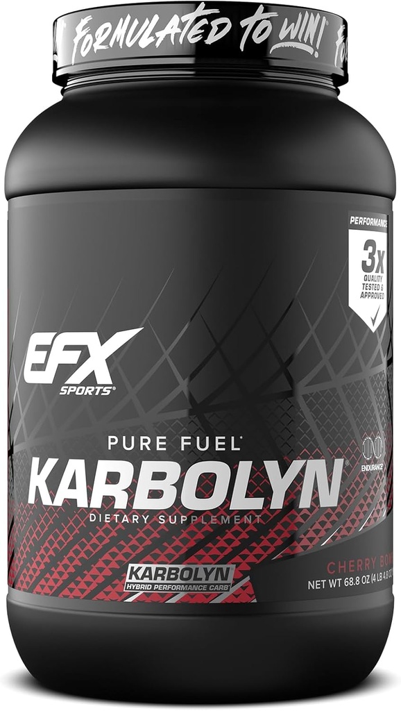 EFXスポーツカルボリン燃料 | 急速吸水粉 | 炭水化物パウダー | 炭水化物負荷・持続エネルギー | 急速回復 | 興奮剤フリー | 37 サービング(チェリーボンブ)