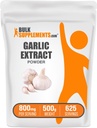 BulkSupplements.com ニンニクエキスパウダー - ニンニクサプリメント、ハーブサプリメント、アリウムサチリウム - ハーブ&グルテンフリー、給食当たり800mg、500g(1.1ポンド)(1パック)