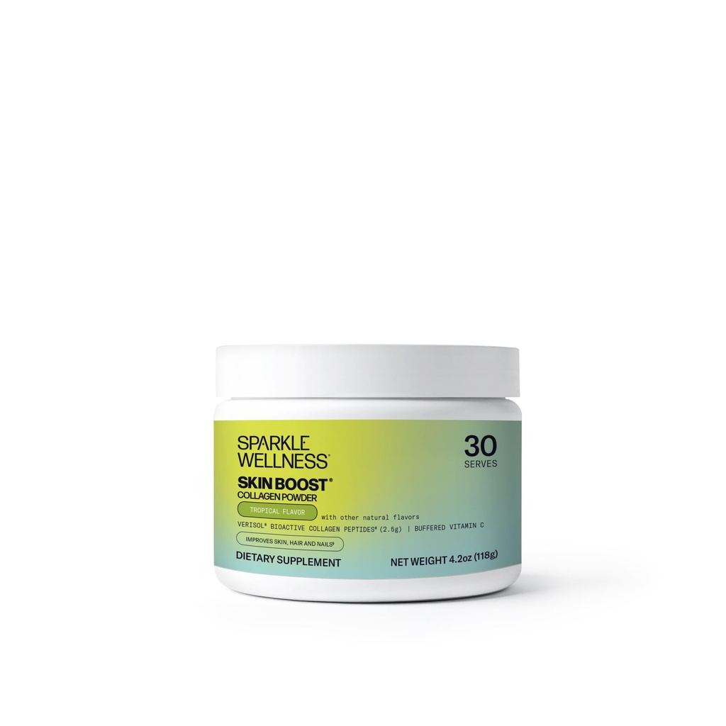 スパークルウェルネス VERISOL Bioactive Hydrolyzed Collagen Peptides | コラーゲンパウダーサプリメント ビタミンC配合 皮膚・毛・爪の健康 | 皮膚ブースト(農薬) [30-Serves]