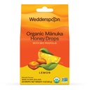 Wedderspoon Organic Manukaハニードロップ、レモン&ビープロポリス、20カウント(パッケージ1) | 本物ニュージーランドハニー | ドライスロートに最適な治療法