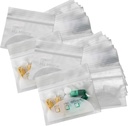 Pill Pouch Bags - (Pack of 400) 3" x 2.75" - BPA-Free, Poly Bag Disposable Zipper Pills Baggies, Daily AM PM Travel Medicine Organizer Storage Pouches, Best Clear Reusable with Write-on Labels