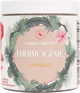 Strong + Sexy Fit, Weight & Diet Support Health Supplement, Workout Supplements, Natural Energy with Green Tea Extract, Appetite & Metabolism Support, Supplements for Women, Unflavored, 60 Capsules