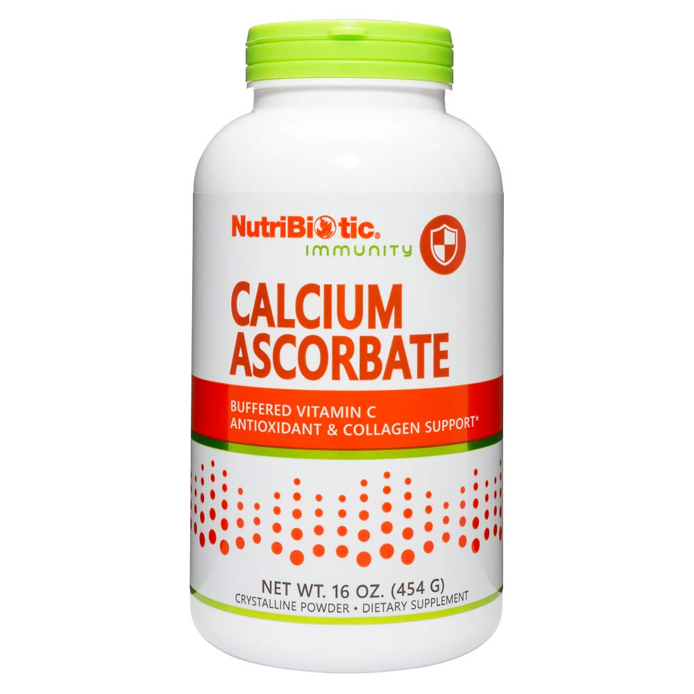 NutriBiotic - カルシウムアスコルベートビタミンCパウダー、16 Oz | 必須抗酸化剤&コラージュサプリメント カルシウムを配合 | アスコルビン酸よりも消化の非晶質&より容易 | グルテンフリー