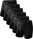 BAMBOO COOLの通気性の人の下着の現代MultipackのComfortsoft Moisture-Wicking Boxerの報告書6のパック
