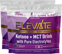 実質のケトンのExogenous Keto D BHB + MCT +電解質、カフェインの自由な飲み物の組合せの粉、急速なケトーシスのためのブドウタルト(56のサービング)