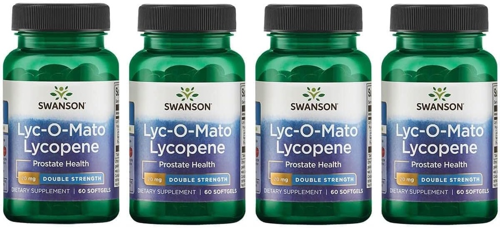 スワンソン ダブルストレッチ LYC-O-Mato Lycopene 20 ミリグラム 60 ゲル (4 パック)
