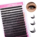 Cluster Lashes 8-16mm Lash Clusters 100 D Lash Extension Clusters Individual Lashes Soft DIY Eyelash Extensions Mixed Tray Eyelash Clusters Natural Look (100D-0.07D, 8-16mm)