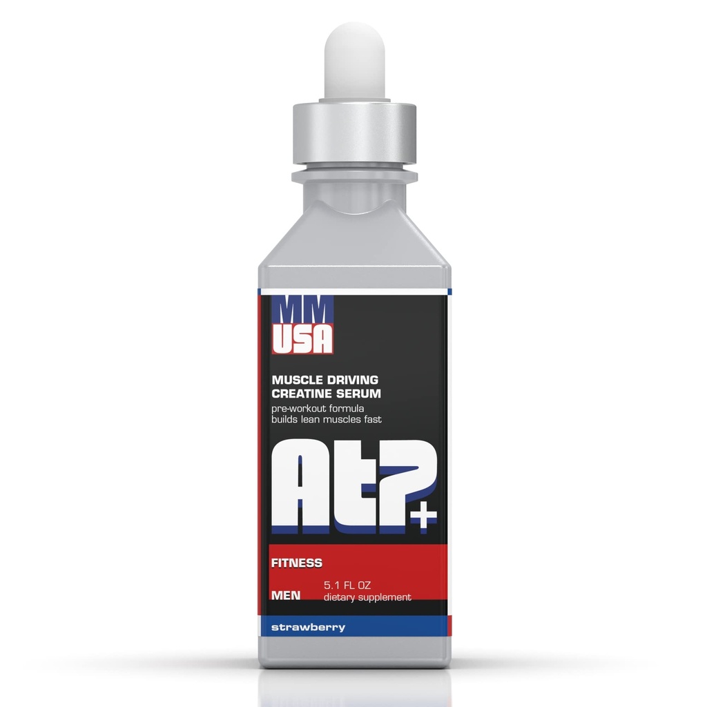 MMUSA ATP+ for Men Pre-Workout クレアチン血清. 即刻エネルギー、力、強さ及び耐久性。 筋肉成長、ボディービルをやる性能を後押しして下さい。アミノ酸及びグルコサミンを使って。 ストロベリー、5.1 Fl Oz