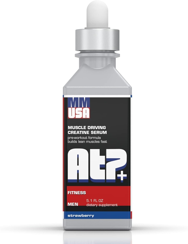 MMUSA ATP+ for Men Pre-Workout クレアチン血清. 即刻エネルギー、力、強さ及び耐久性。 筋肉成長、ボディービルをやる性能を後押しして下さい。アミノ酸及びグルコサミンを使って。 ストロベリー、5.1 Fl Oz