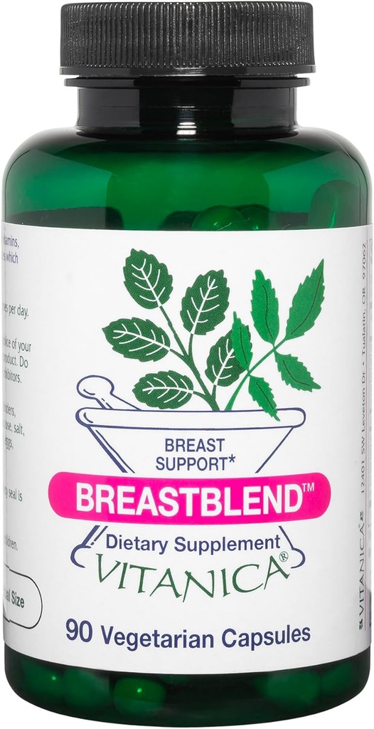 Vitanica BreastBlend, Breast Careサポート, ビーガン, 90 カプセル