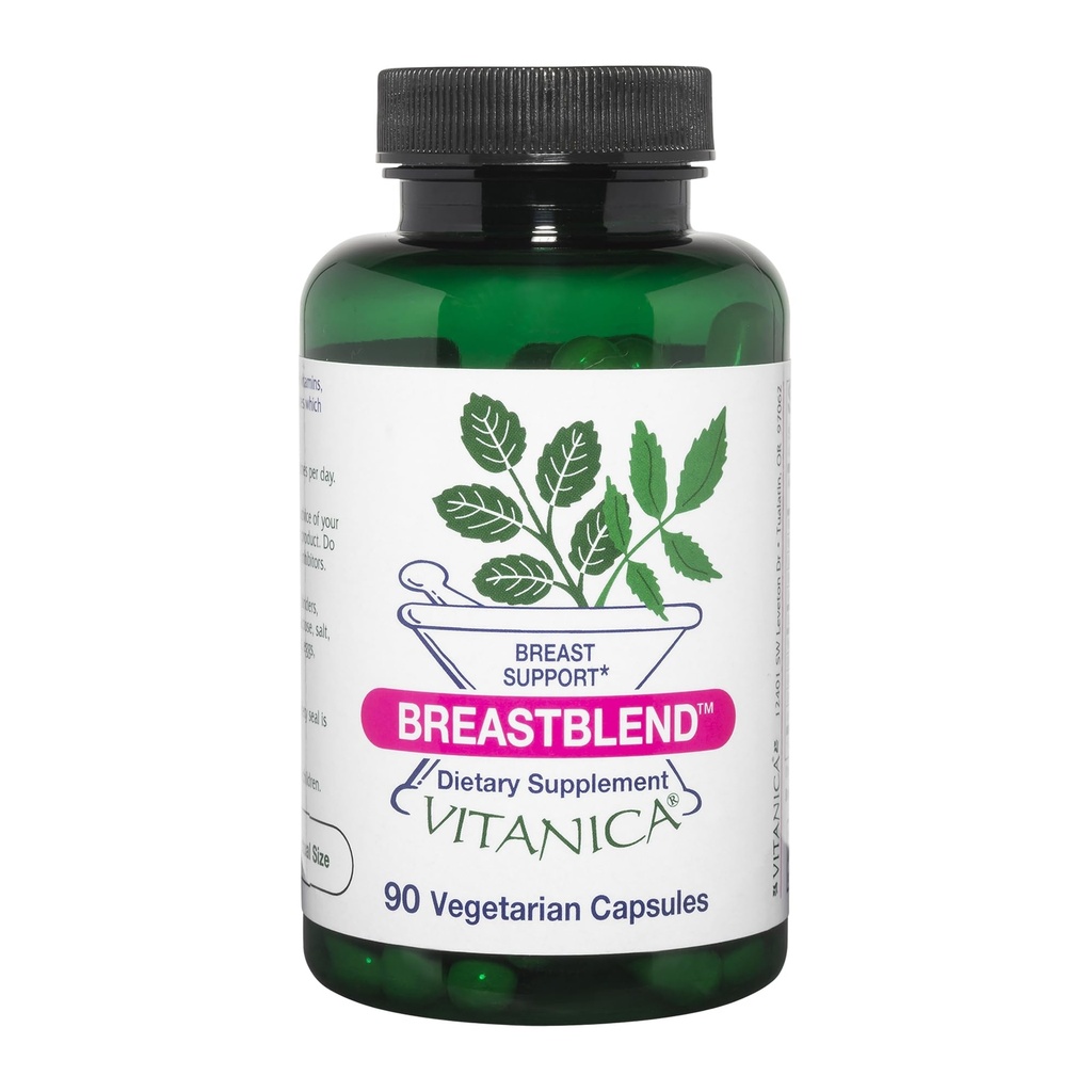 Vitanica BreastBlend, Breast Careサポート, ビーガン, 90 カプセル