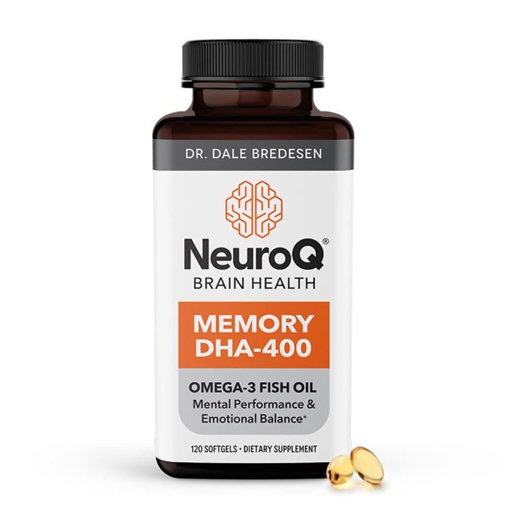 ライフシーズンNeuroQメモリDHA-400 - Omega-3フィッシュオイルサプリメント - メンタルパフォーマンスとバランス - Neuro脳の健康をサポート - 記憶損失と焦点を向上 - 120ソフトゲル